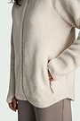 Full-zip sherpa fleece jacket 4 | WHITE | Audimas