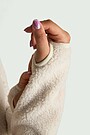 Full-zip sherpa fleece jacket 5 | WHITE | Audimas