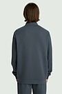 Cotton pique full-zip jacket 2 | BLUE | Audimas
