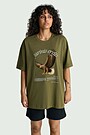 Short sleeves cotton T-shirt "Sea Eagle" 4 | CHAKI | Audimas