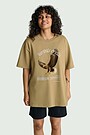 Short sleeves cotton T-shirt "Sea Eagle" 2 | BROWN | Audimas