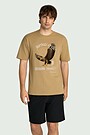 Short sleeves cotton T-shirt "Sea Eagle" 4 | BROWN | Audimas