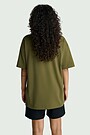 Short sleeves cotton T-shirt "Green toad" 4 | CHAKI | Audimas