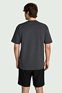 Short sleeves cotton T-shirt "Grass Snake" 3 | GREY | Audimas