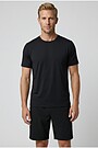 Lightweight synthetic T-shirt 1 | BLACK | Audimas