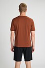 Lightweight synthetic T-shirt 3 | BROWN | Audimas