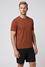 Lightweight synthetic T-shirt 1 | BROWN | Audimas