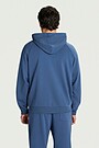 Full-zip cotton hoodie 2 | Dark blue | Audimas