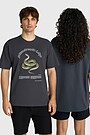 Cotton T-shirt "Grass Snake" 1 | GREY | Audimas