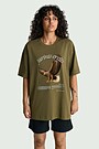 Cotton T-shirt "Sea Eagle" 2 | CHAKI | Audimas