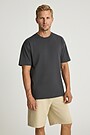 Oversized short sleeve cotton T-shirt 2 | GREY | Audimas