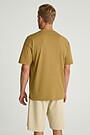 Oversized short sleeve cotton T-shirt 3 | BROWN | Audimas
