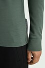 Merino wool half-zip sweatshirt 3 | GREEN | Audimas