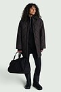 Oversized jacket with synthetic insulation 1 | BROWN | Audimas