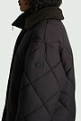 Oversized jacket with synthetic insulation 3 | BROWN | Audimas