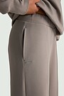 Cotton interlock wide sweatpants 4 | GREY | Audimas