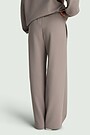 Cotton interlock wide sweatpants 3 | GREY | Audimas