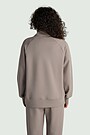 Cotton interlock half-zip sweatshirt 2 | GREY | Audimas
