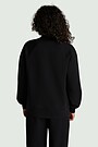 Cotton interlock bomber jacket 3 | BLACK | Audimas