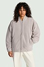 Velour bomber jacket 2 | GREY | Audimas