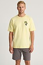 Short sleeves cotton T-shirt "Chokeberries" 2 | YELLOW | Audimas
