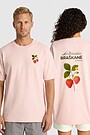 Short sleeves cotton T-shirt "Strawberry" 1 | PINK | Audimas