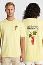 Short sleeves cotton T-shirt "Currants" 1 | YELLOW | Audimas
