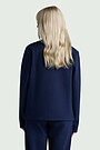 Textured full-zip sweatshirt 2 | BLUE | Audimas
