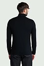 Lightweight merino wool roll neck top 2 | BLACK | Audimas
