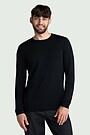 Lightweight merino wool long sleeve top 1 | BLACK | Audimas