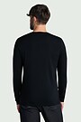 Lightweight merino wool long sleeve top 2 | BLACK | Audimas