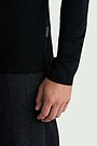 Lightweight merino wool long sleeve top 3 | BLACK | Audimas