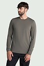 Lightweight merino wool long sleeve top 1 | BROWN | Audimas