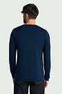 Lightweight merino wool long sleeve top 2 | Dark blue | Audimas