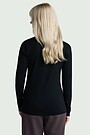 Lightweight merino wool roll neck top 2 | BLACK | Audimas
