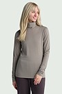 Lightweight merino wool roll neck top 1 | GREY | Audimas