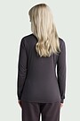 Lightweight merino wool roll neck top 2 | BROWN | Audimas