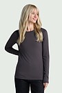 Lightweight merino wool long sleeve top 1 | BROWN | Audimas