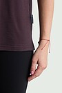 Lyocell and merino wool blend T-shirt 3 | BROWN | Audimas