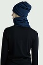 Lightweight merino wool neck warmer 3 | Dark blue | Audimas
