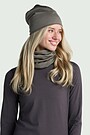 Lightweight merino wool neck warmer 3 | BROWN | Audimas