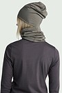 Lightweight merino wool neck warmer 5 | BROWN | Audimas