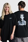 Medvilniniai marškinėliai trumpomis rankovėmis „Vincas Kudirka“ 1 | BLACK | Audimas