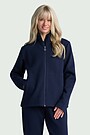 Textured full-zip sweatshirt 1 | BLUE | Audimas