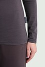 Lightweight merino wool roll neck top 3 | BROWN | Audimas