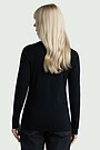 Lightweight merino wool long sleeve top 2 | BLACK | Audimas