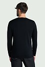 Lightweight merino wool long sleeve top 2 | BLACK | Audimas