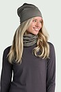Lightweight merino wool neck warmer 3 | BROWN | Audimas