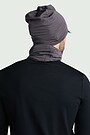 Lightweight merino wool neck warmer 4 | BROWN | Audimas