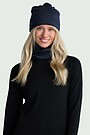 Lightweight merino wool beanie 2 | Dark blue | Audimas